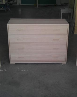 como e comodini in rovere spazzolato su guide