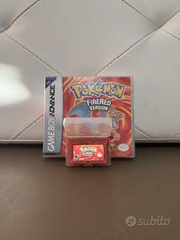 Pokemon Rosso Fuoco GBA USA con custodia