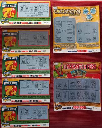 LOTTO VINTAGE CIRCA 130 GRATTA E VINCI + LOTTERIA