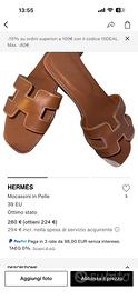 Ciabatte hermes autenticate da vestiaire