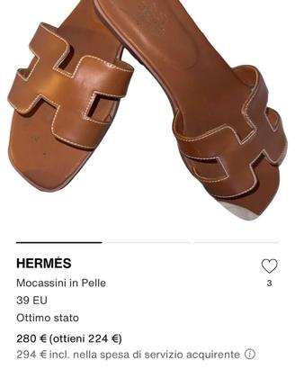 Ciabatte hermes autenticate da vestiaire
