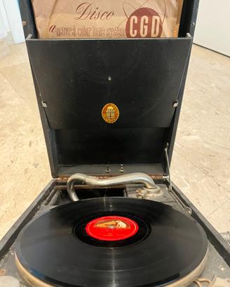 Grammofono vintage portatile