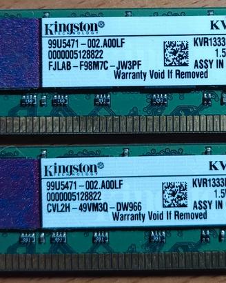RAM desktop Kingston DDR3 1333 MHz