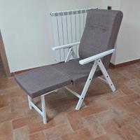 Sedia sdraio reclinabile e allungabile