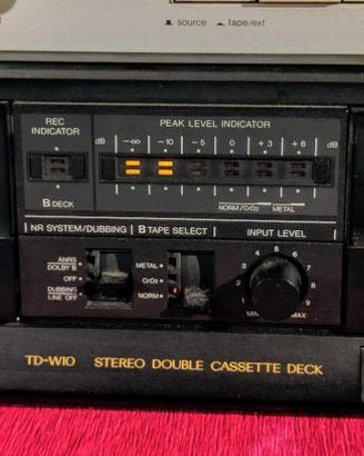 Piastra doppia JVC TD-W10 1985 double compact cass