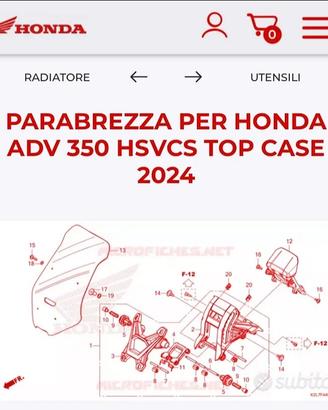 Parabrezza Honda ADV 350