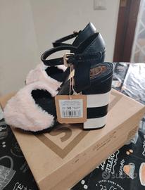 Gioseppo sandali platform rosa e neri n. 38 