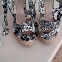 Scarpe con zeppa e lacci Bachata 