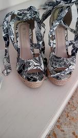 Scarpe con zeppa e lacci Bachata 