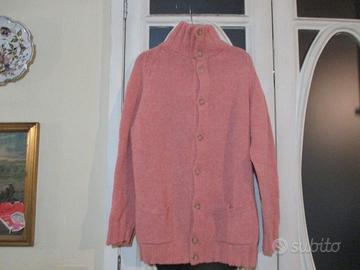 Cardigan di pura lana Shetland caldissimo taglia L