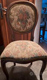 Sedie stile impero in legno