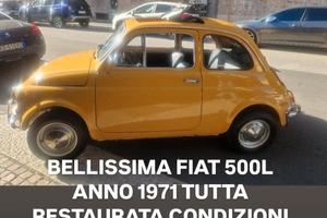 Fiat 500L 1971 targhe originali restaurata