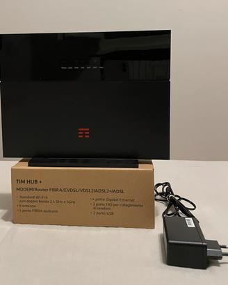 Modem Router TIM HUB+ Wi-Fi - Fibra/ADSL/VDSL