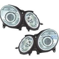 FARI PER MERCEDES CLASSE E W211 02-06 LENTE CROMAT