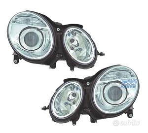 FARI PER MERCEDES CLASSE E W211 02-06 LENTE CROMAT
