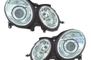 FARI PER MERCEDES CLASSE E W211 02-06 LENTE CROMAT
