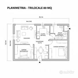 Trilocale Libero a Vigatto