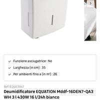 Deumidificatore Super Prezzo