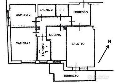 Ampio appartamento con garage in centro Belluno