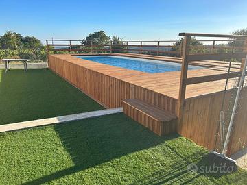 Rivestimento per piscine in legno