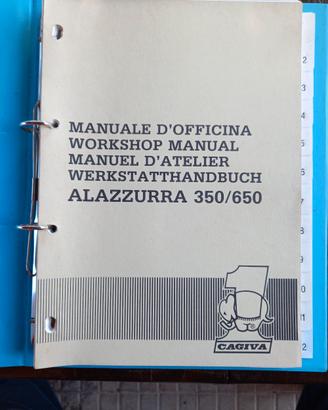 CAGIVA ALAZZURRA: MANUALE OFFICINA 