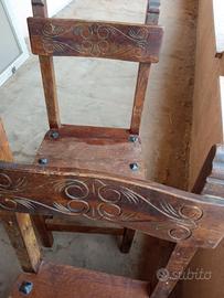 Sedie legno massello 