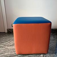 Pouf sgabello in ecopelle