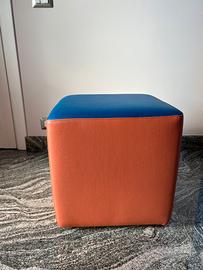 Pouf sgabello in ecopelle