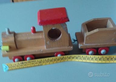 Trenino in legno vinteg 
