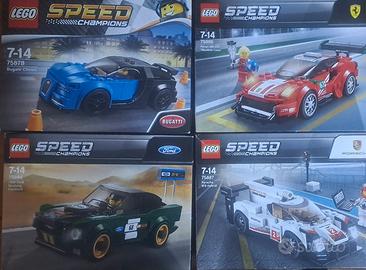 Lotto LEGO Speed Champions - 4 Set Rari Nuovi Sigi