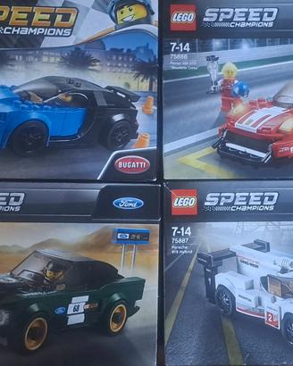Lotto LEGO Speed Champions - 4 Set Rari Nuovi Sigi