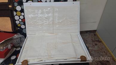 Set Lenzuola Matrimoniale + Federe in Puro Lino