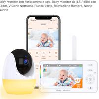 Baby Monitor Drepint con Fotocamera e App