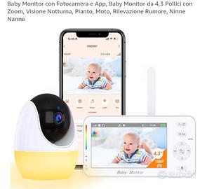 Baby Monitor Drepint con Fotocamera e App