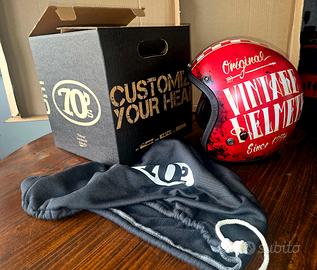 casco jet 70's vintage helmets tg. S