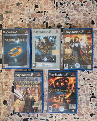 Lotto 5 Giochi PS2 - Il Signore degli Anelli ITA