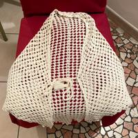 Vintage coprispalla/scialle a uncinetto