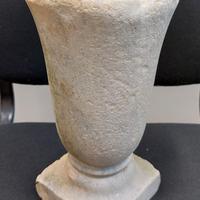 Antico vaso per fiori - pezzo unico marmo tornito