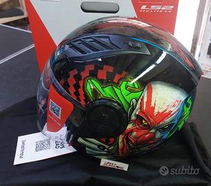 TG L CASCO LS2 AIRFLOW 2 MOTO VISIERA OF616 HAPPY 