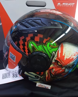 TG L CASCO LS2 AIRFLOW 2 MOTO VISIERA OF616 HAPPY 