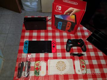 Switch Oled (rosso/blu) con GARANZIA