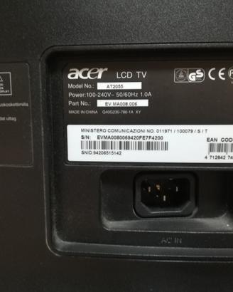 Televisore da 20 pollici 