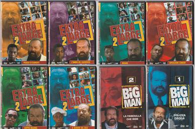 8 DVD Bud spencer, detective extralarge 2, big man