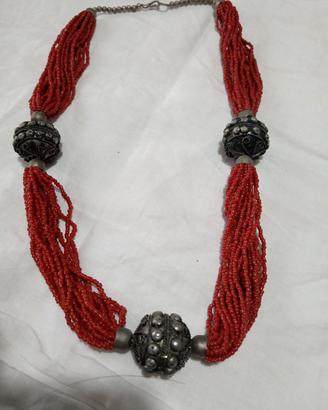 Collana vintage multifilo