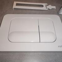 Placca comando pulsante wc Valsir bianco opaco