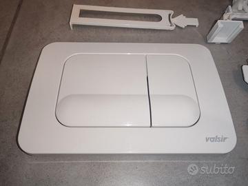 Placca comando pulsante wc Valsir bianco opaco