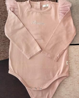 Body neonata in cotone manica lunga 