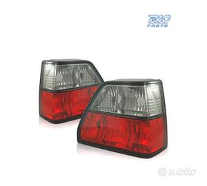 FANALI VOLKSWAGEN VW GOLF 2 II 83-91 ROSSO AFFUMIC