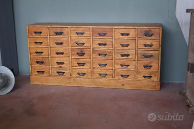 CASSETTIERA INDUSTRIALE CREDENZA RESTAURATA