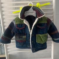 Giubbottino in gins  rose team 9/12 anni (sc17)